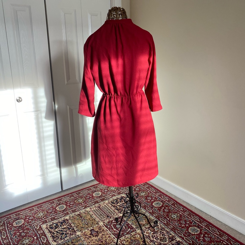 Red Shirt Dress - Picture 3 of 9